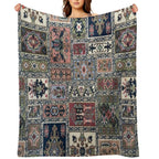 Vintage Capet Style That Massively in Fashion Once Again Easy Care Throw Blanket