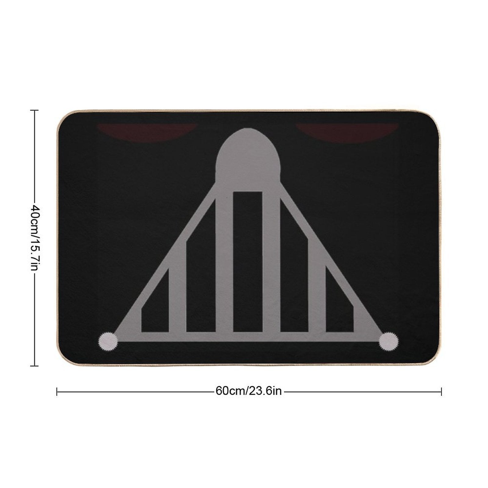 Black  Easy To Clean Bath Mat