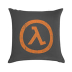 Half Life Lambda Symbol Soft Washable Throw Pillow
