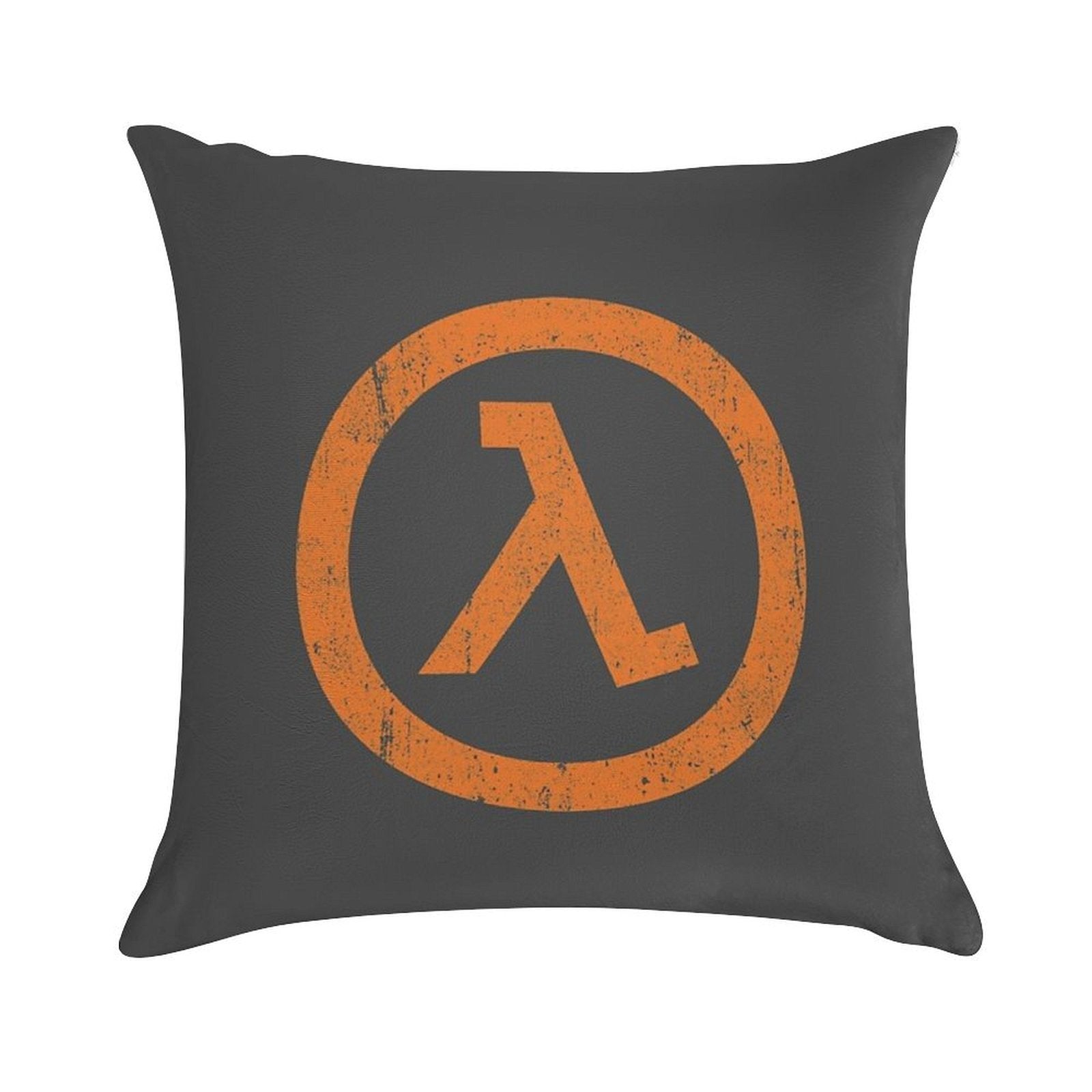 Half Life Lambda Symbol Soft Washable Throw Pillow
