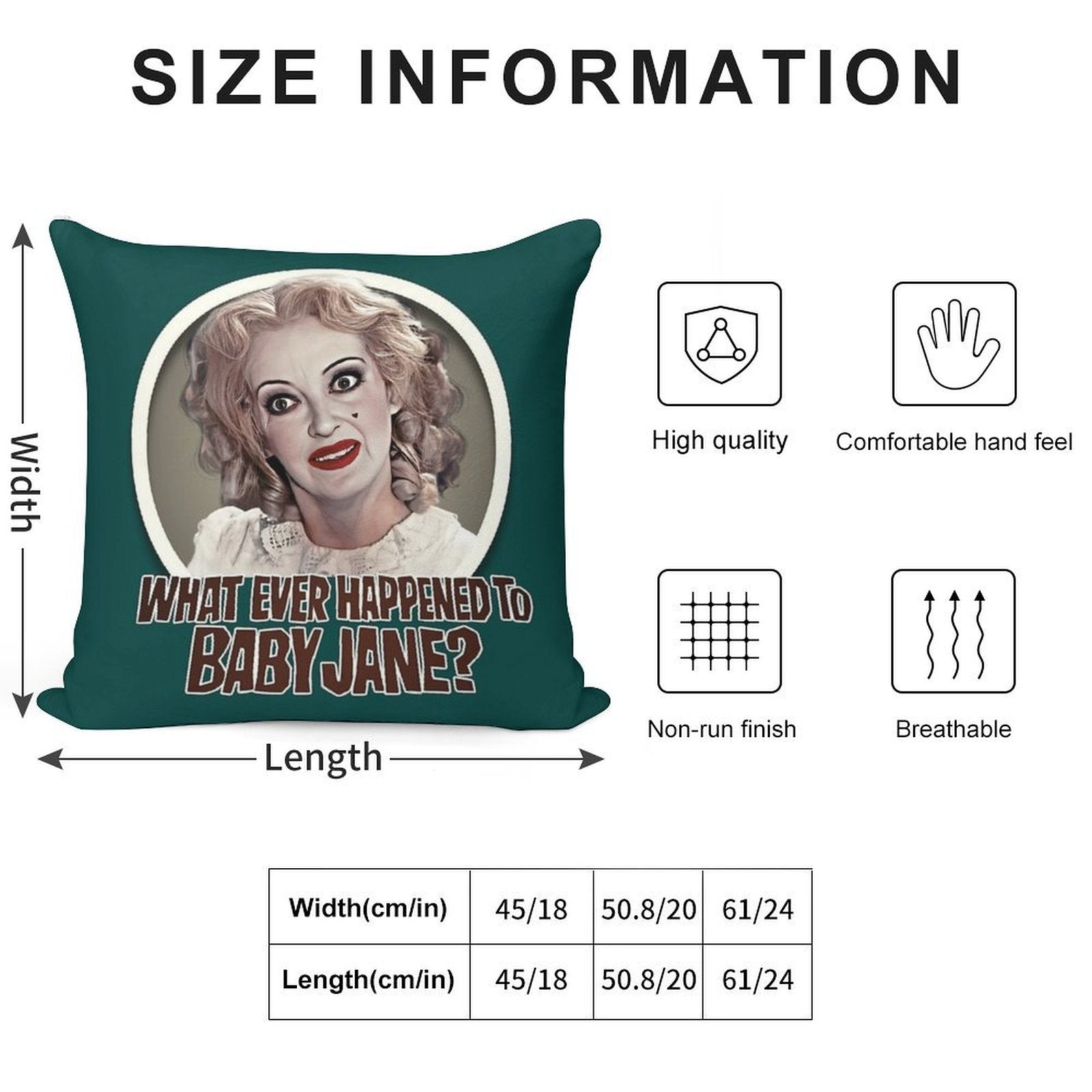 What Ever Happened To Baby Jane Soft Home Decor Throw Pillow