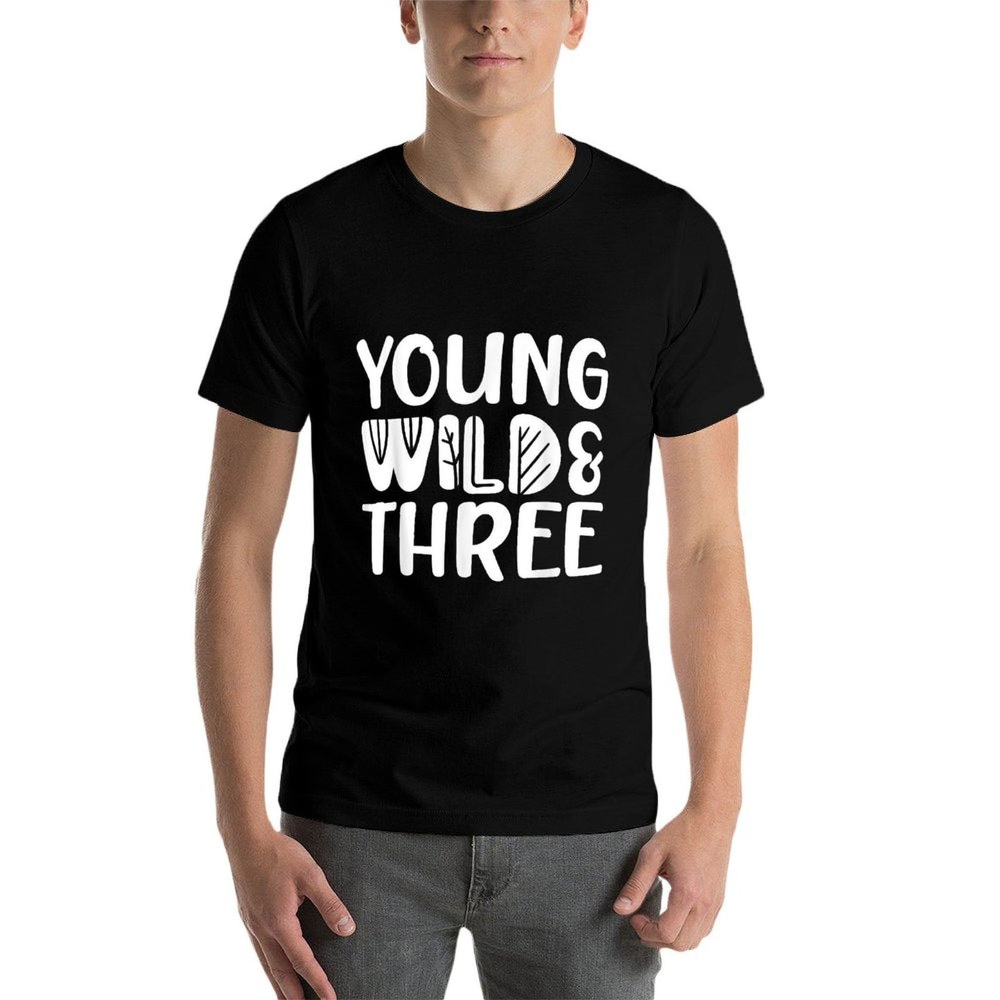 Young Wild And Three Zoo Animals 3rd Birthday Party  Quick-drying T-Shirt