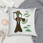 Airy Hfjone Again Soft Short Plush Fabric Throw Pillow