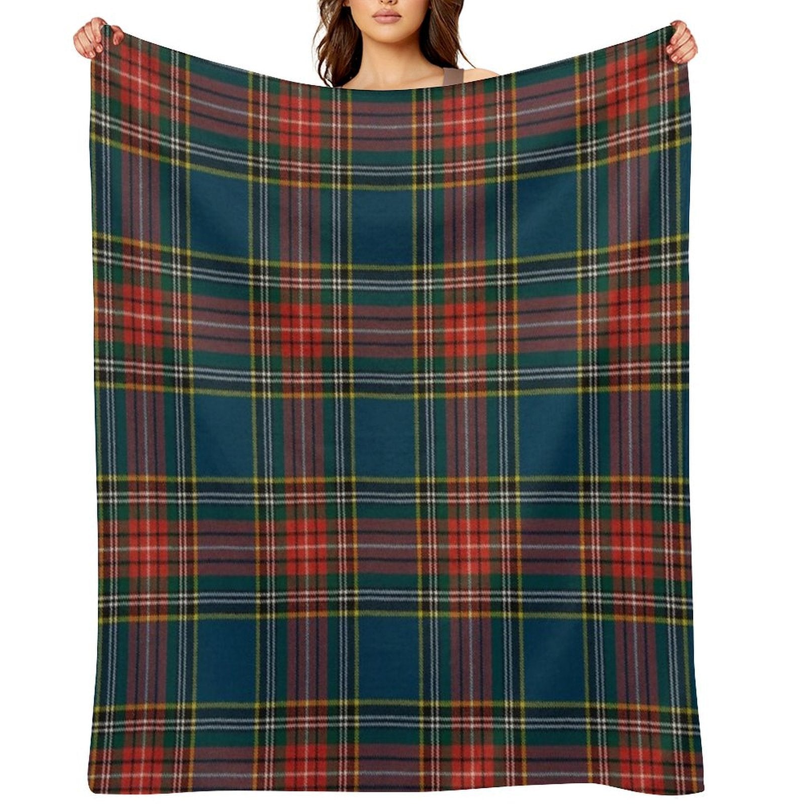 MacBeth Scottish Tartan Velvety-soft Throw Blanket