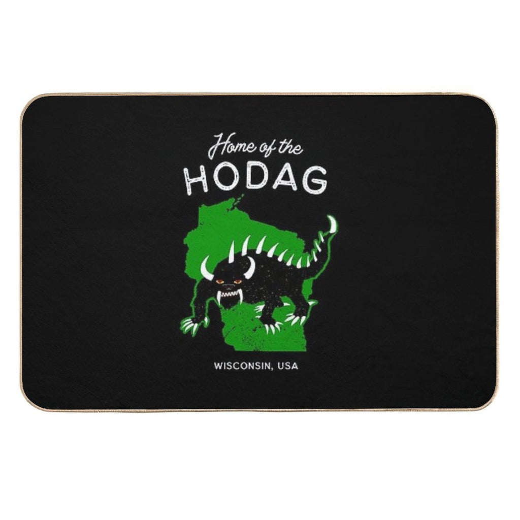 Home of The Hodag Wisconsin, USA Shower Curtain  Non-Slip Bath Mat