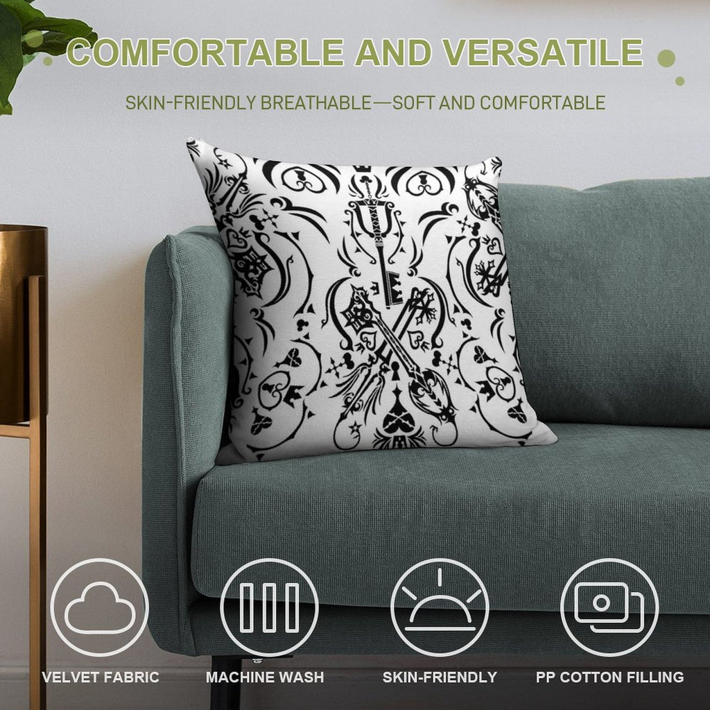 Kingdom Hearts Soft Warmth Comfort Throw Pillow