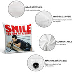 Smile Soft Warmth Comfort Throw Pillow