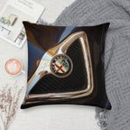 Alpha Romeo Hood Ornament Soft Short Plush Fabric Throw Pillow