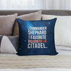 Favorite on The Citadel Soft Style Accent Throw Pillow