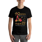 A Queen Was Born on August 22, 22nd August Birthday  Polyester Blend T-Shirt