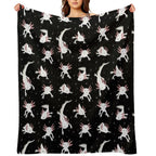 Axolotls Easy Care Throw Blanket