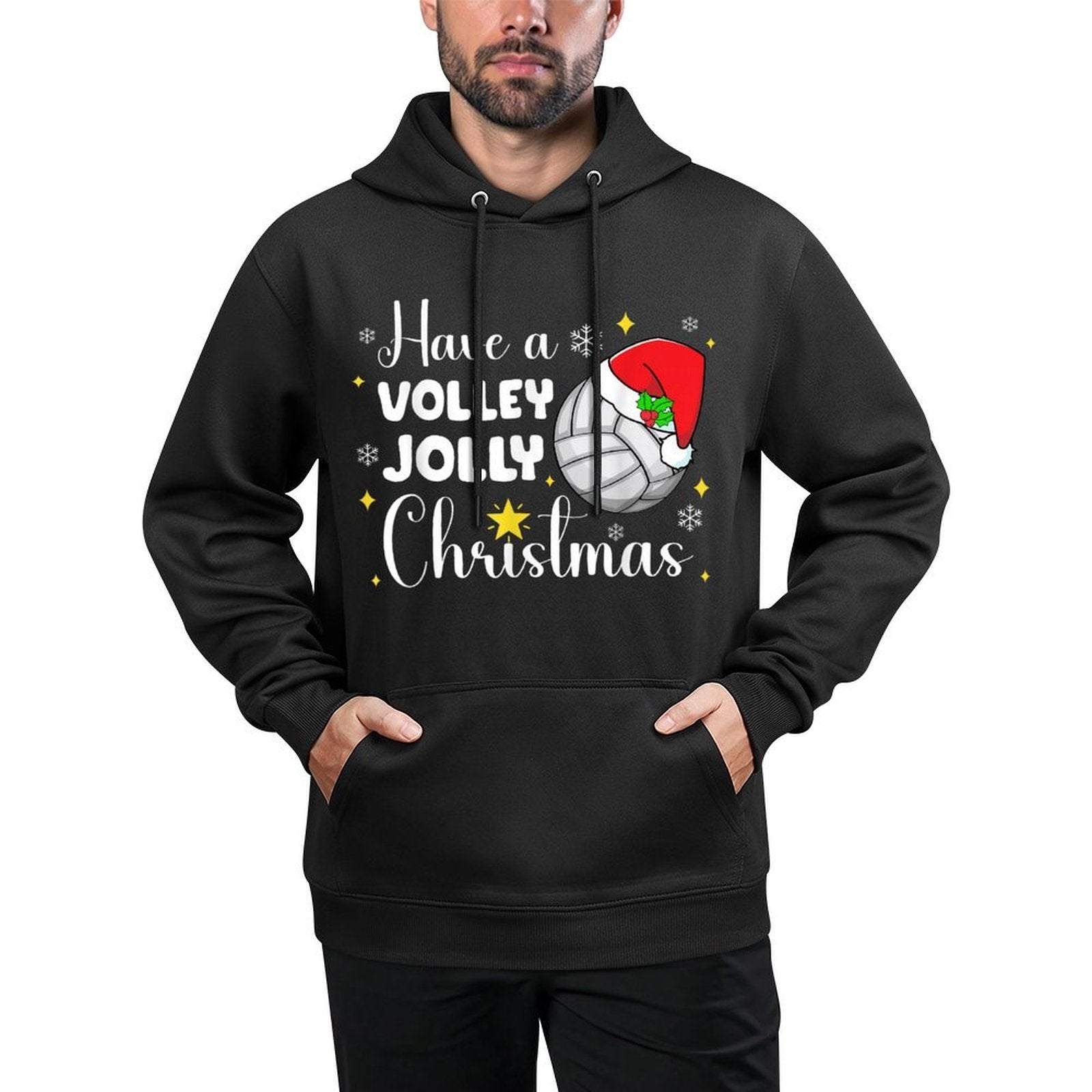 Have A Volley Jolly Christmas Volleyball Player Xmas Sporty Shape Retention Hoodie