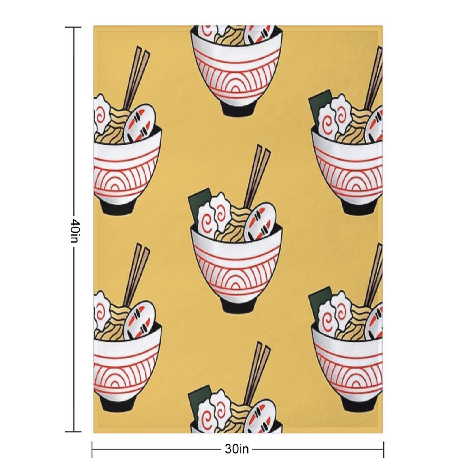 No Face Ramen Anti-pilling Throw Blanket