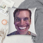 WHEN THE IMPOSTER IS SUS Soft Bedroom Essential Throw Pillow