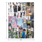 French Bulldog Collage Quick-dry Throw Blanket