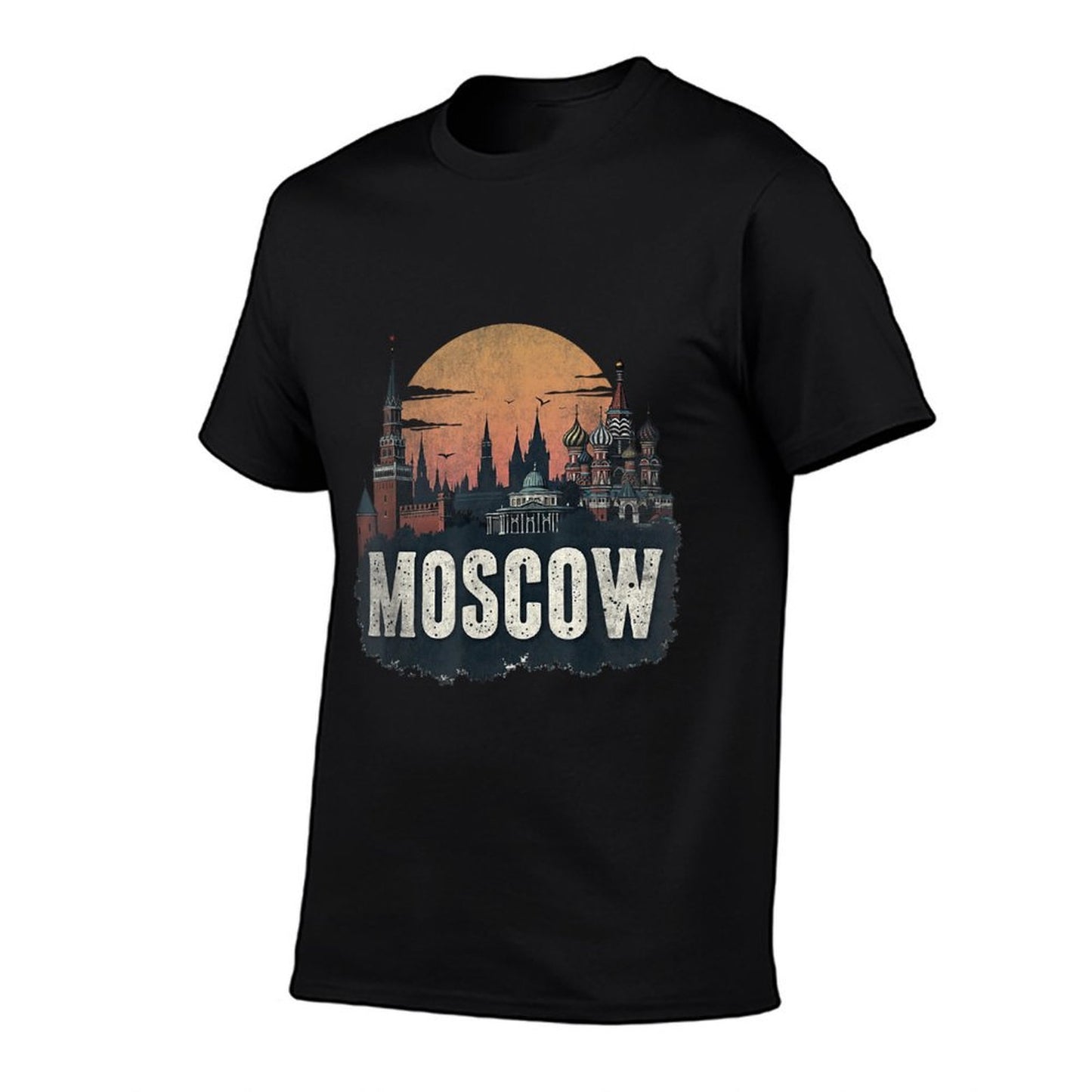 Retro Moscow Landscape Vintage Souvenir  Relaxed-fit T-Shirt