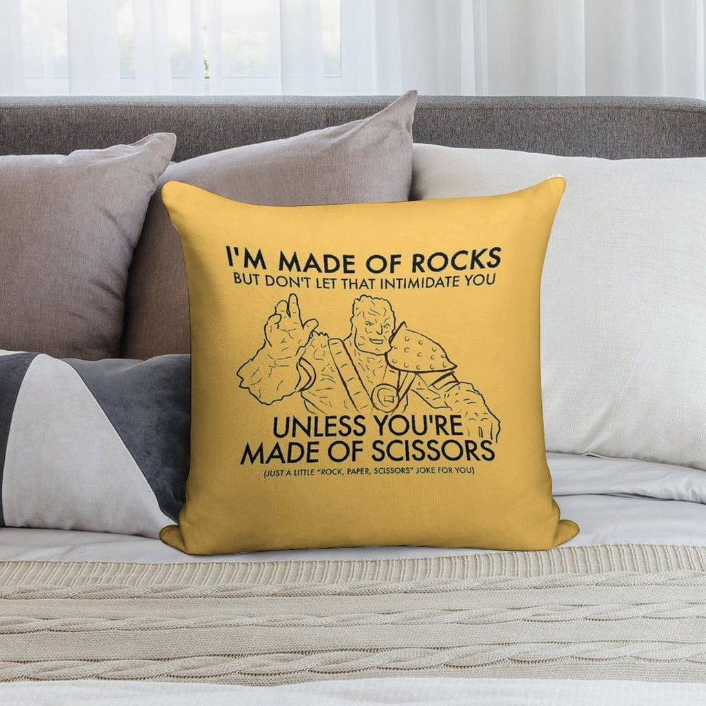 Korg Is Made of Rocks Soft Warmth Comfort Throw Pillow