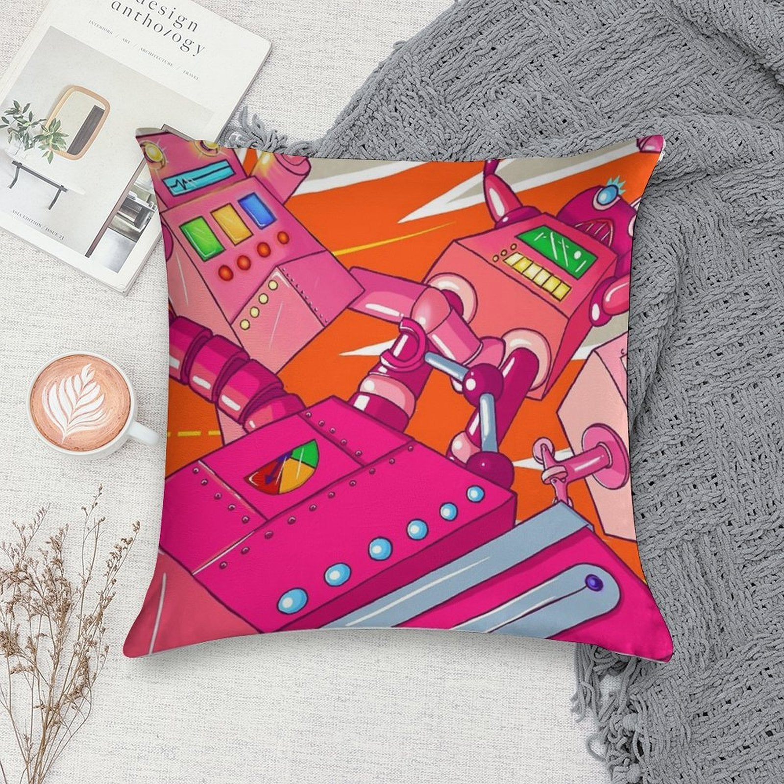 Yoshimi Battles The Pink Robots Soft Gift Ready Throw Pillow