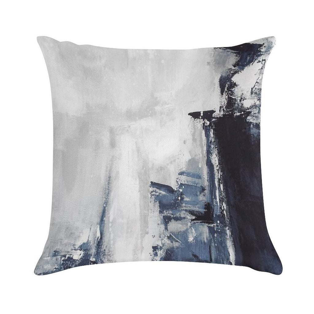 Navy 2 Soft High-Density Material Throw Pillow