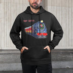 Christmas Steam Train Locomotive Matching Family Pajamas Adjustable Hood Hoodie