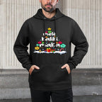 Mele Kalikimaka Tropical Christmas Hawaiian Santa Xmas Tree Pilling-Resistant Hoodie