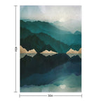 Waters Edge Reflection Quick-dry Throw Blanket