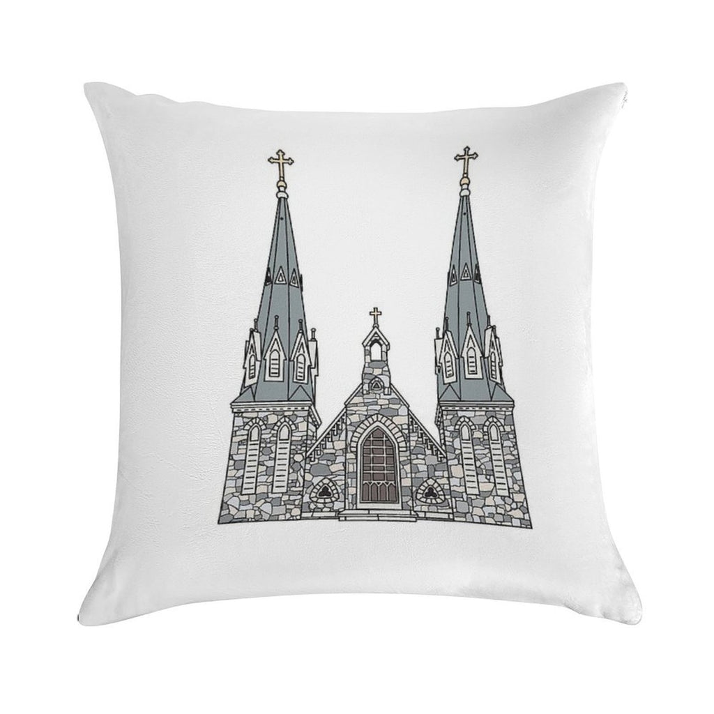 Villanova Church Soft Luxury Feel Throw Pillow
