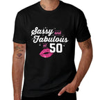 Fabulous at 50 Year Old Gifts 50th Birthday Chapter 50  Graphic-printed T-Shirt