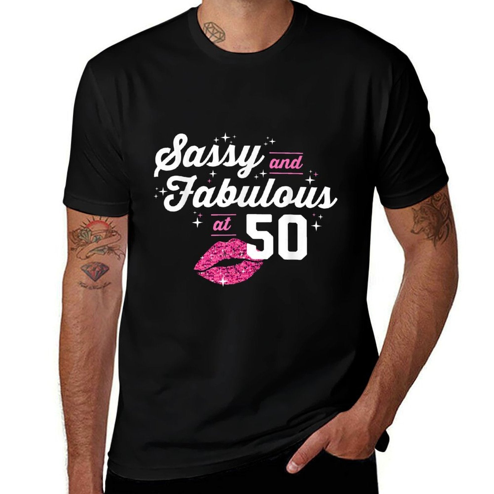 Fabulous at 50 Year Old Gifts 50th Birthday Chapter 50  Graphic-printed T-Shirt