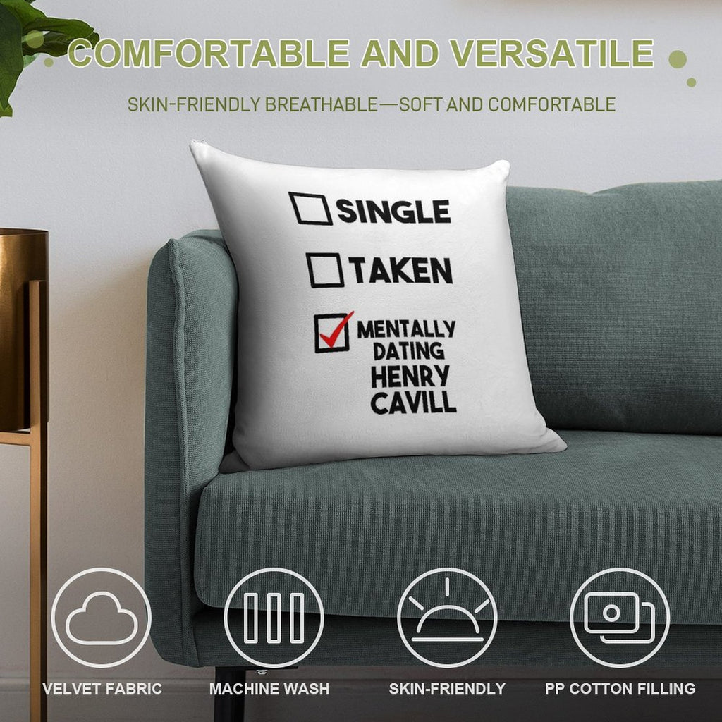 Henry Cavill Dating Soft Decorative Cover Throw Pillow