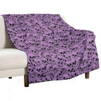 Purple Skulls Multi-functional Throw Blanket