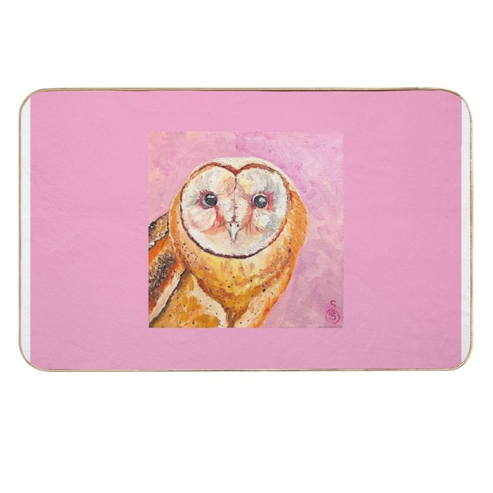 Barn Owl of The Heart  Multi-Purpose Bath Mat