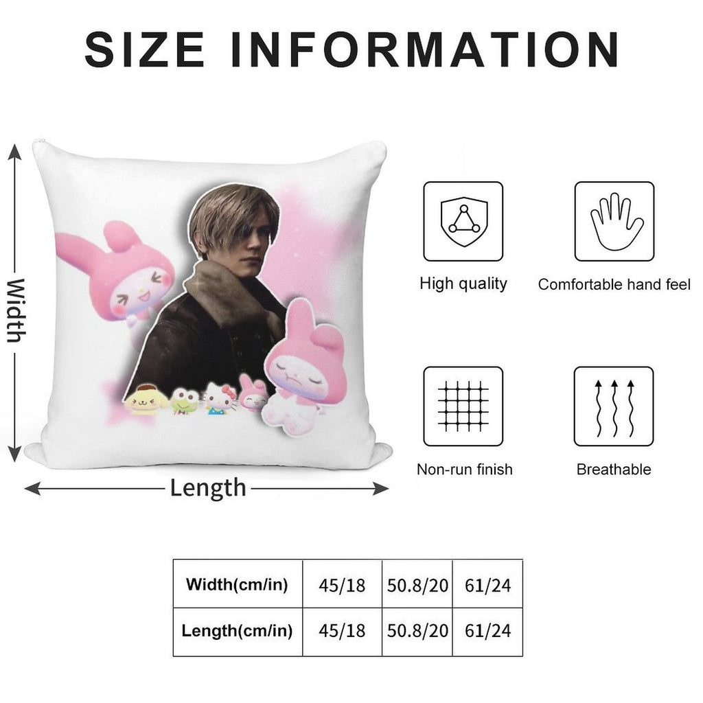 Leon Kennedy Soft Warmth Comfort Throw Pillow