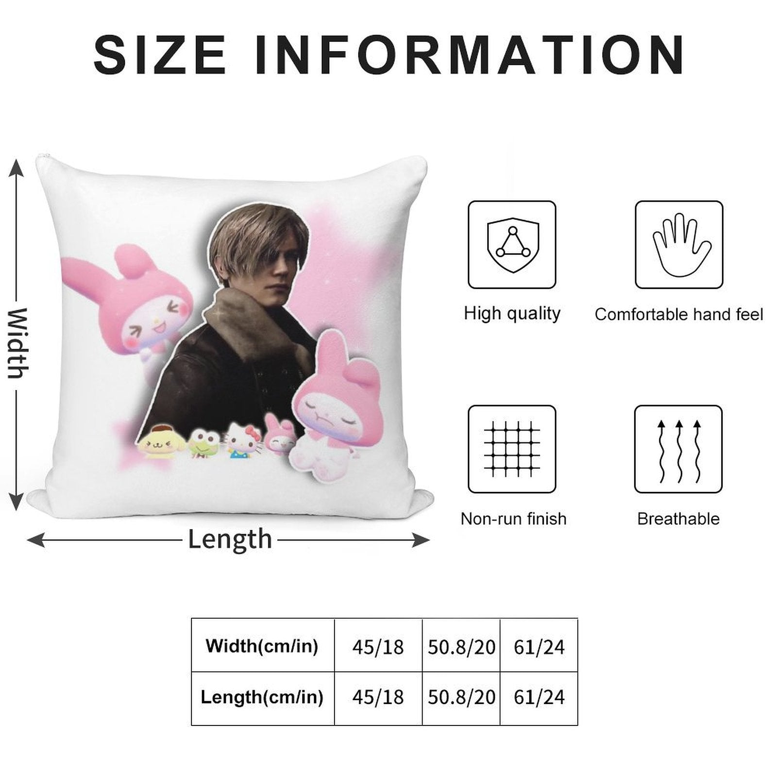 Leon Kennedy Soft Warmth Comfort Throw Pillow