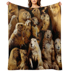 Prairie Dogs Wrinkle-free Throw Blanket