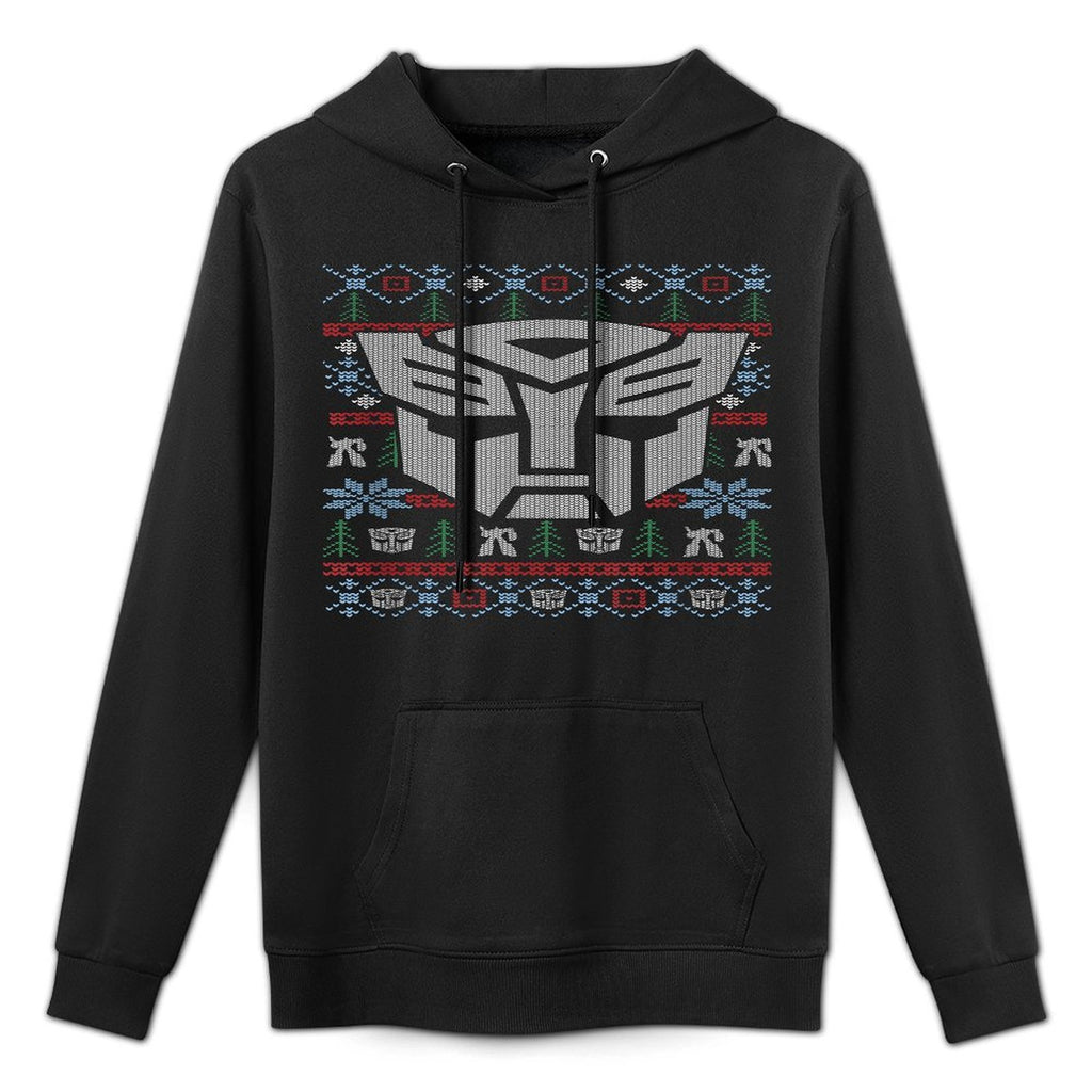 Transformers Christmas Autobots Retro Ugly Sweater Style Casual Wear Hoodie
