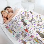 I Love Rats Velvety-soft Throw Blanket
