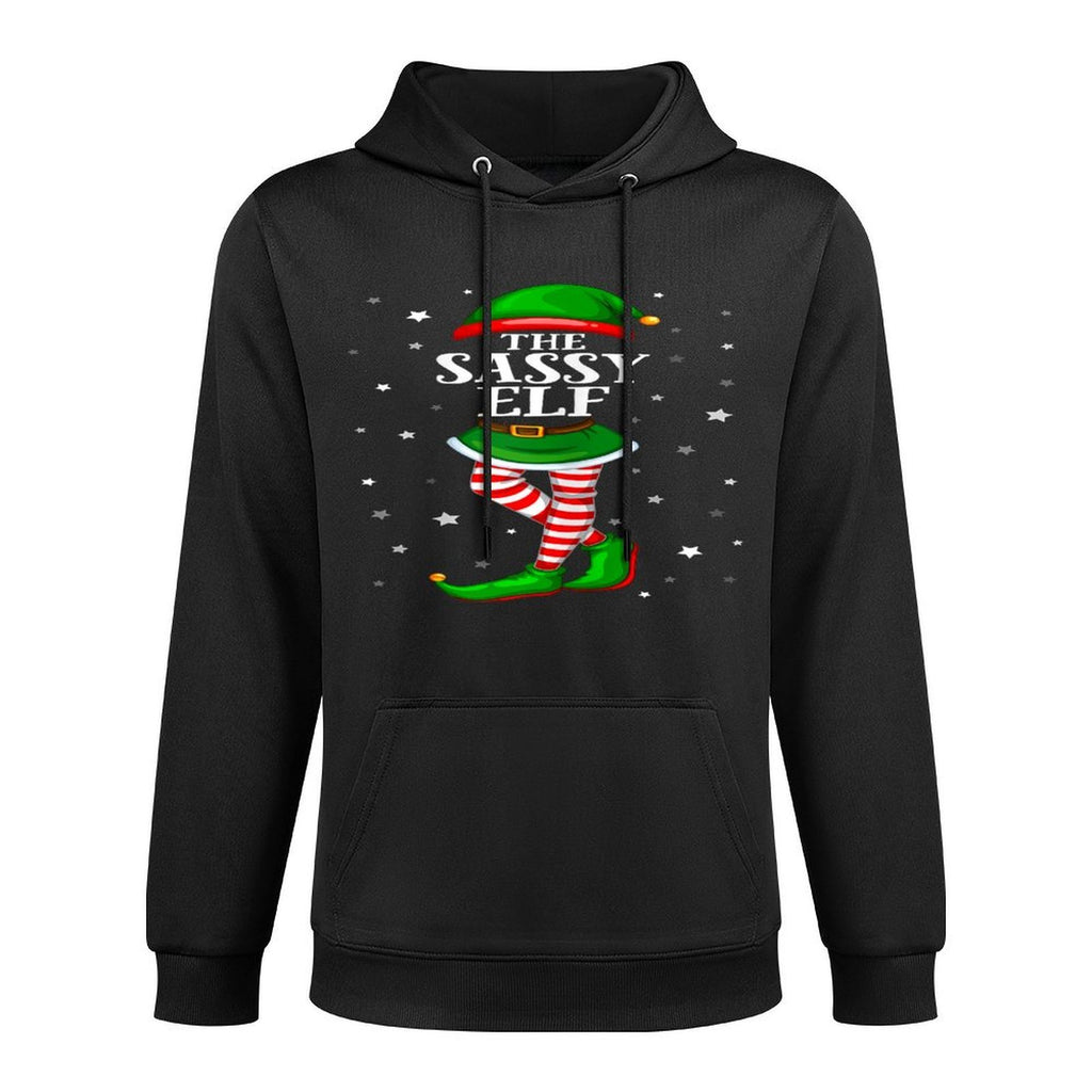 Im The Sassy Elf Matching Christmas Forn Girls Kid Women Breathable Fabric Hoodie