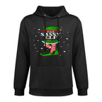 Im The Sassy Elf Matching Christmas Forn Girls Kid Women Breathable Fabric Hoodie