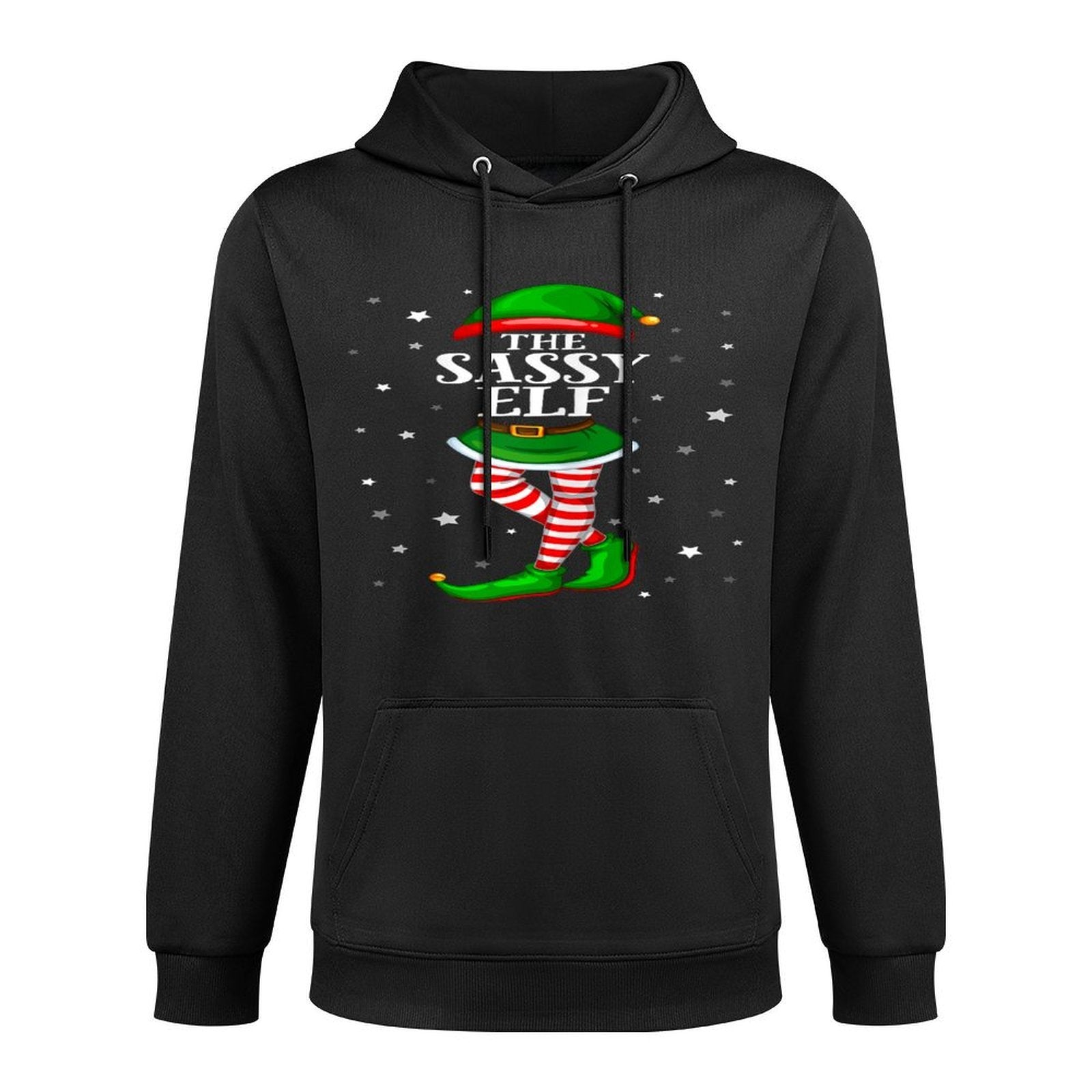 Im The Sassy Elf Matching Christmas Forn Girls Kid Women Breathable Fabric Hoodie