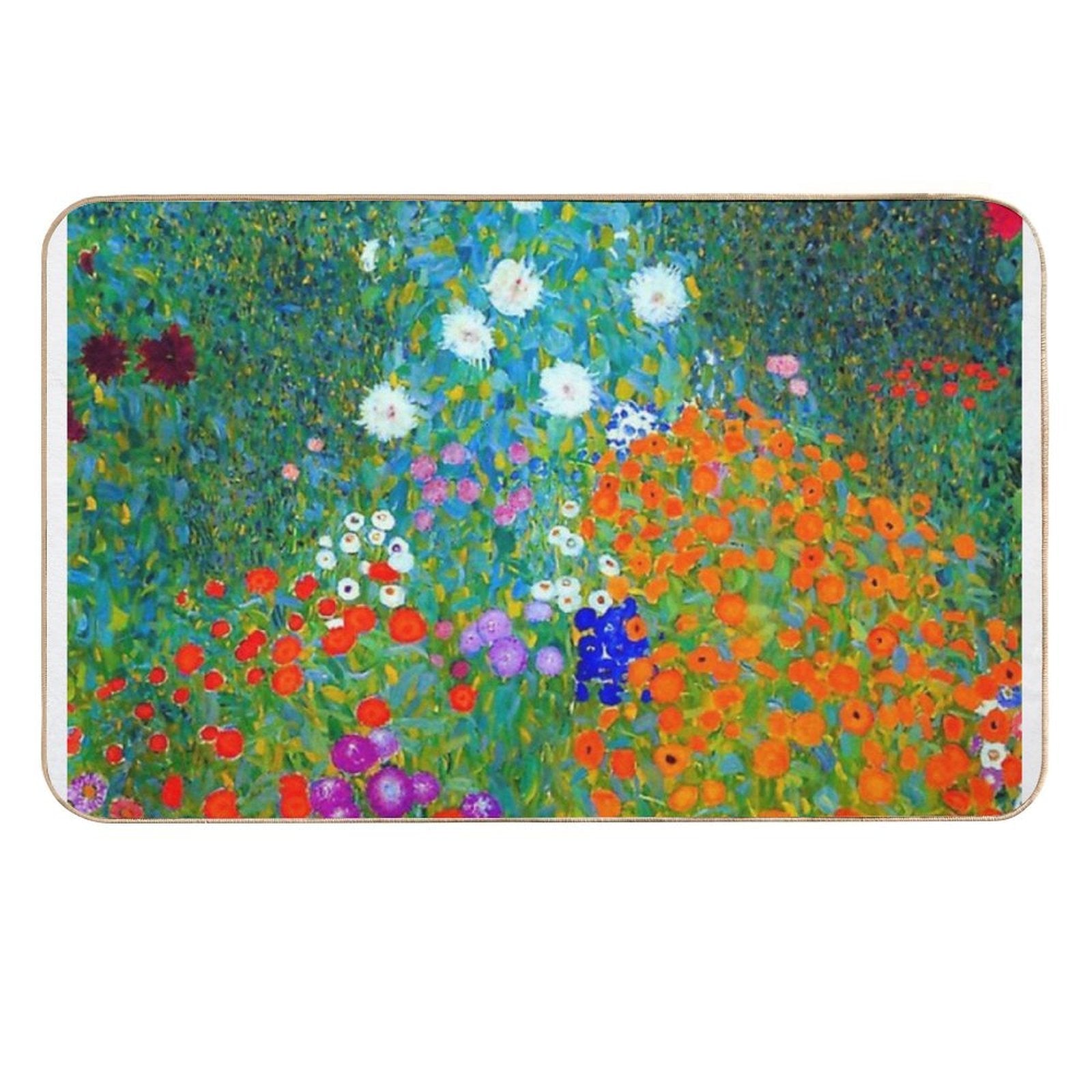 Gustav Klimt - Flower Garden  Multi-Purpose Bath Mat