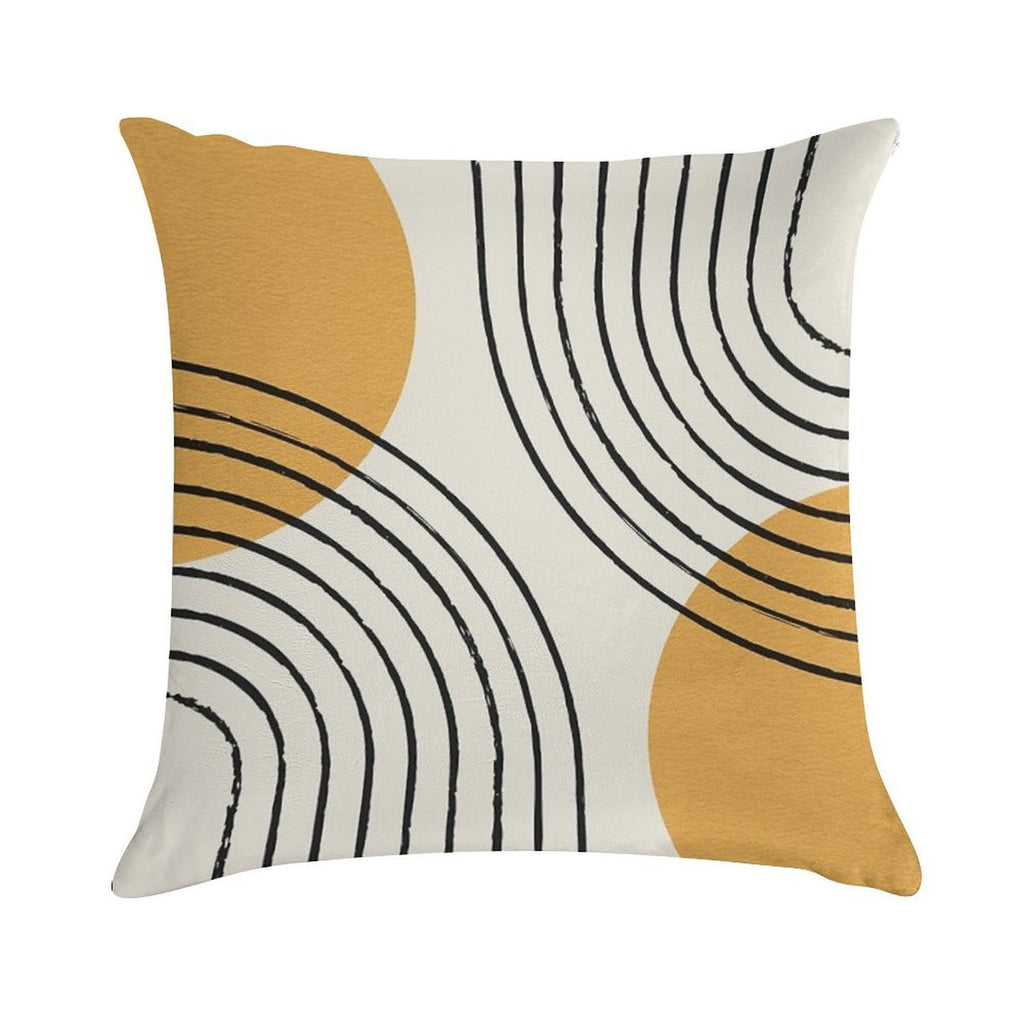 Sun Arch Double - Gold Soft Warmth Comfort Throw Pillow