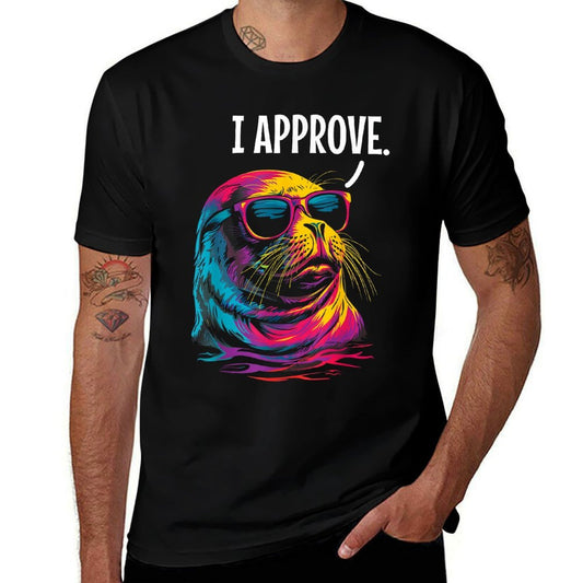 Seal Of Approval Funny Sea Lion Seal Lover  Stretchy T-Shirt