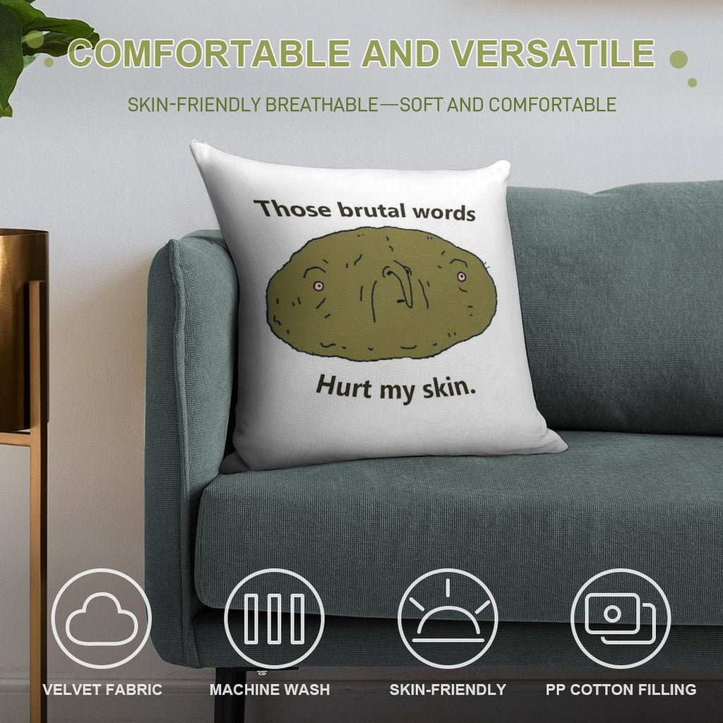 Big Lez Clarence Face Soft Easy Maintenance Throw Pillow