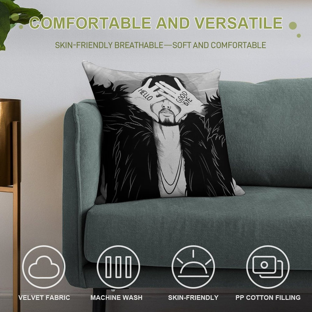 Number 4  Version 1 Soft Washable Throw Pillow