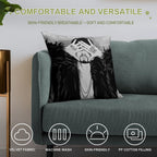 Number 4  Version 1 Soft Washable Throw Pillow