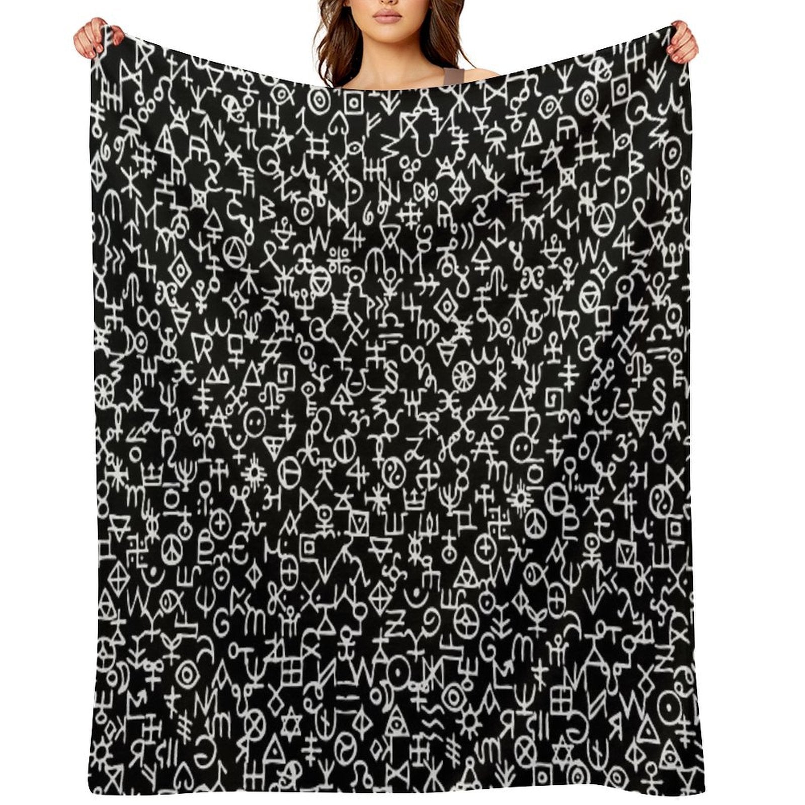 Viking Tribal Design Versatility Throw Blanket