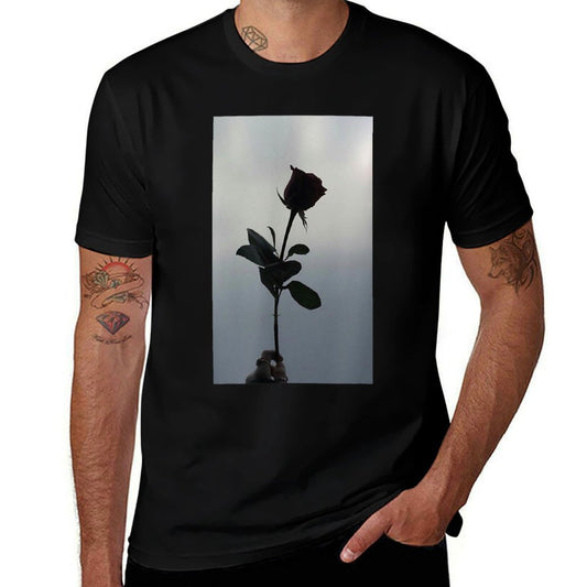 Roses Flowers Aesthetic Retro Stylish Vintage Dark Floral  Graphic-printed T-Shirt