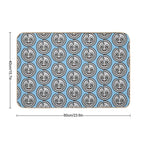 Spooky Cracked Silver Coin  Absorbent Bath Mat