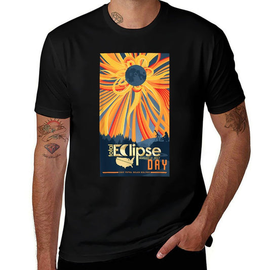 Total Solar Eclipse Tshirt August 21 2017 Sun Eclipse  Fade-proof Color T-Shirt